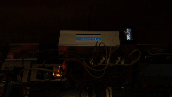 An interactive bomb timer prop in Quantico.